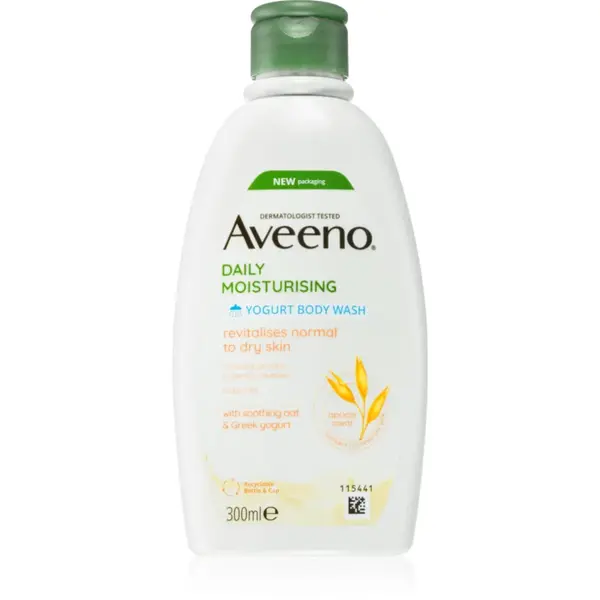 Aveeno Daily Moisturising Yoghurt body wash gel de dus hranitor Apricot & Yoghurt 300 ml