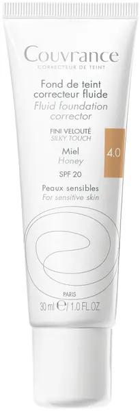 Avène Couvrance Fond de ten și corector lichid, 4.0 Miere, SPF20, 30 ml