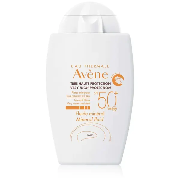 Avène Sun Mineral Fluid fluid protector fără filtre chimice SPF 50+ 40 ml