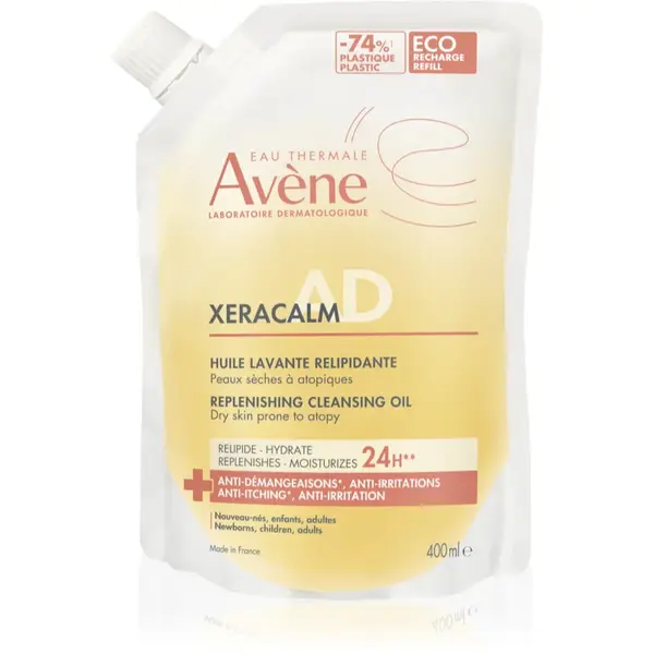 Avène XeraCalm A.D. Lipid-Replenishing Cleansing Oil ulei de curatare si refacere a lipidelor pentru piele uscată, cu tendință la eczeme 400 ml