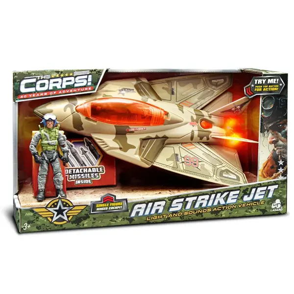 Avion militar de lupta cu figurina, Lanard Toys, The Corps Universe