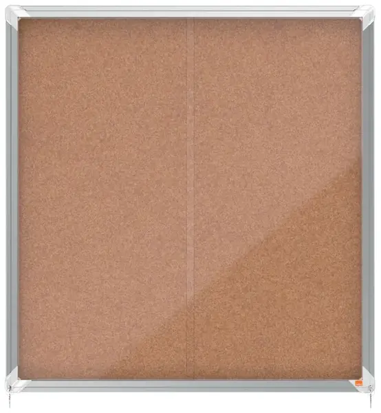 Avizier NOBO Premium Plus, interior, pluta, 12X A4, geam glisant si cheie, natur Avizier NOBO Premium Plus, interior, pluta, 12X A4, geam glisant si cheie, natur