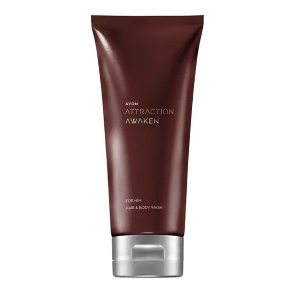 Avon Attraction Awaken Șampon pentru păr și corp Volum 200 ml