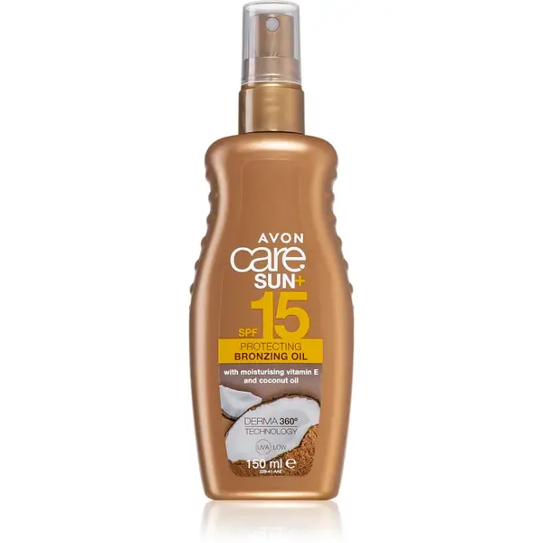 Avon Care Sun + Bronze ulei uscat cu protecție solară SPF 15 150 ml