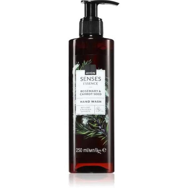 Avon Senses Essence Rosemary & Carrot Seed sapun lichid delicat pentru maini 250 ml