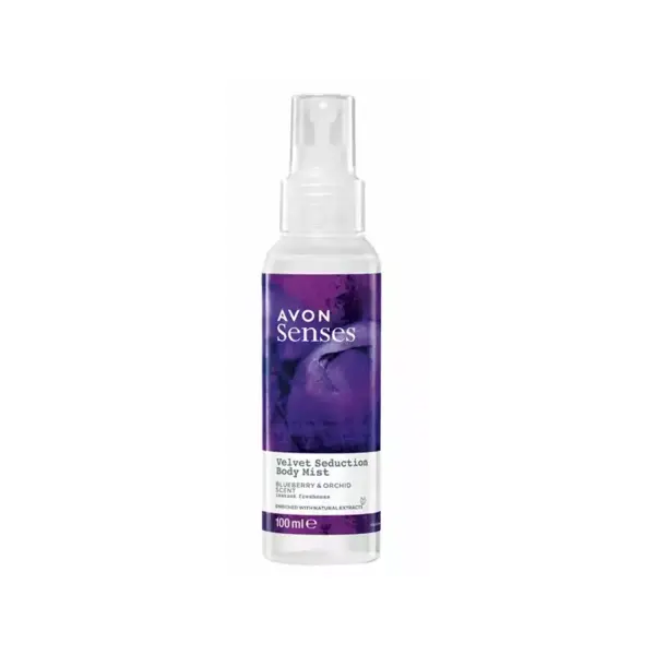 Avon Senses Velvet Seduction Orchid Blueberry Spray de corp Volum 100 ml