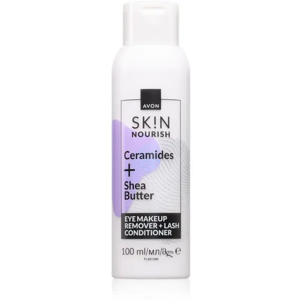 Avon Sk!n Ceranudes + Shea Butter demachiant pentru ochi 2 in 1 100 ml