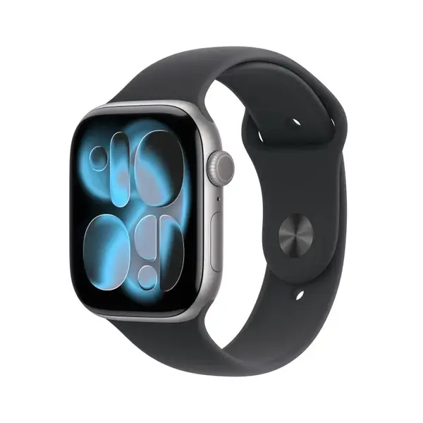 AW S11 46 GPS SpaceG Alum Black Band M/L AW S11 46 GPS SpaceG Alum Black Band M/L