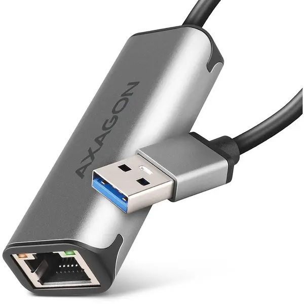 AXAGON Adaptor retea Axagon ADE-25R, USB 3.2 Tip C, RJ-45, 2.5 Gb, Gri