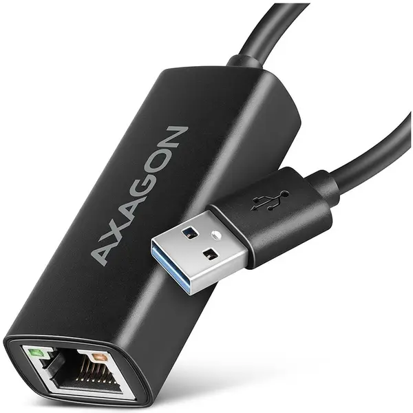 AXAGON Adaptor retea Axagon ADE-AR, USB-A, RJ-45, USB 3.0, Negru