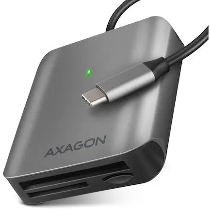 AXAGON Cititor de carduri extern Axagon CRE-S3C, USB-C 3.2 Gen1
