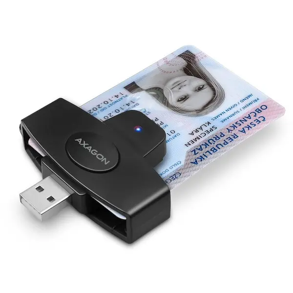 AXAGON Cititor SIM Axagon Smart Card PocketReader, CRE-SM4N, USB 2.0