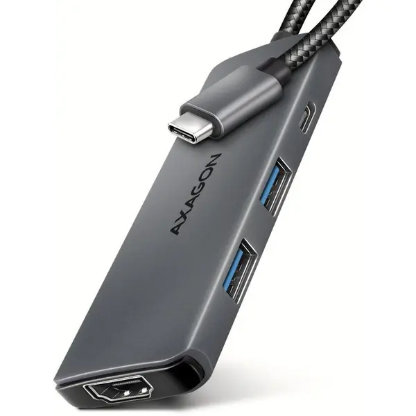 AXAGON Hub USB Axagon USB-C, 2 USB-A 5 Gbps, 1 USB-C 5 Gbps, 100W, 1 HDMI, 8k