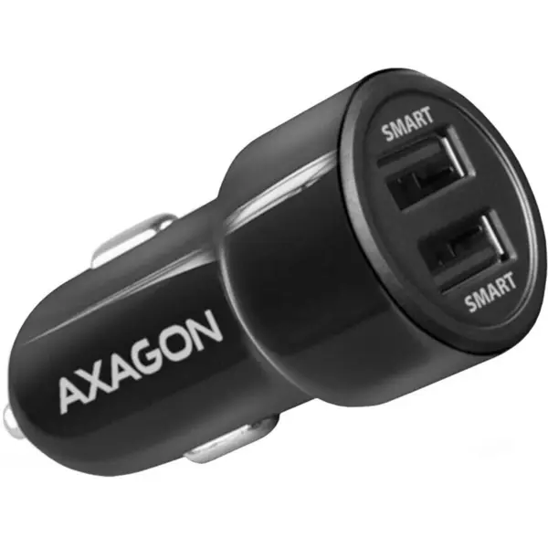 AXAGON Incarcator auto AXAGON Pwc-5v5, 24 Wati, 2 x USB-A, Negru