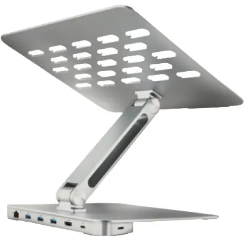AXAGON Stand de aluminiu HMC-STND cu HUB USB, HDMI, USB-A, PD 100W, LAN, 16