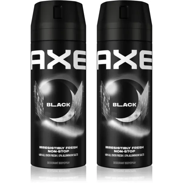 Axe Black Frozen Pear & Cedarwood spray şi deodorant pentru corp ambalaj economic 2 x 150 ml