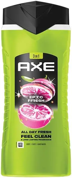 Axe Gel de duș 3 в 1 Epic Fresh, 400 ml