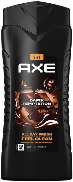 Axe Gel de duș 3 in 1 Dark Temptation, 400 ml