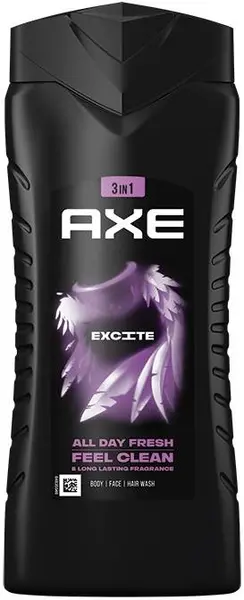 Axe Gel de duș 3 in 1 Excite, 400 ml