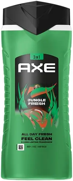 Axe Gel de duș 3 in 1 Jungle Fresh, 400 ml