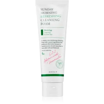 AXIS-Y 6+1+1 Advanced Formula Sunday Morning Refreshing Cleansing Foam spuma cremoasa pentru o curatare profunda pentru piele sensibilă