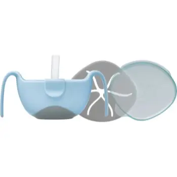 b.box 3 in 1 Bowl & Straw castron cu pai