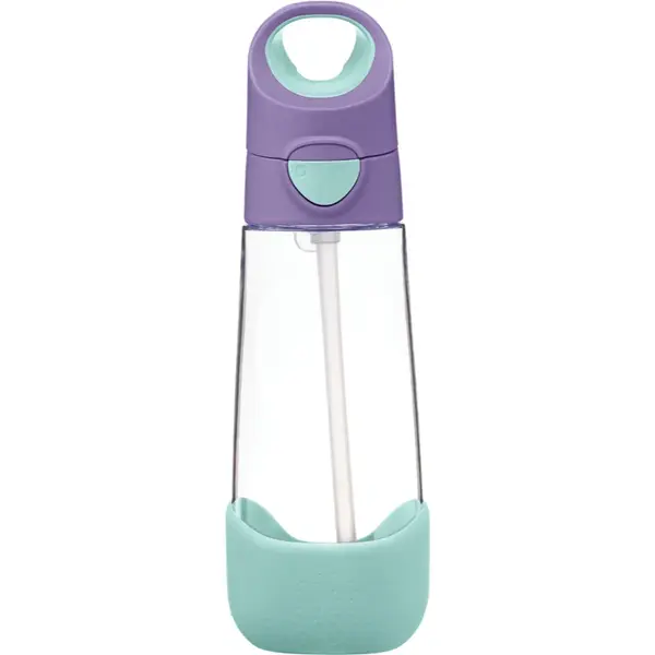 b.box Bottle with Straw biberon cu pai Lilac Pop 1 buc