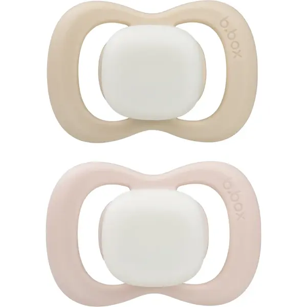 B.Box Glow 0-6m suzetă Blush/Latte 2 buc
