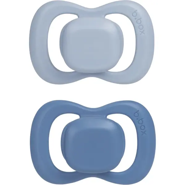 B.Box Natural Rubber 0-6m suzetă Ocean/Sky 2 buc