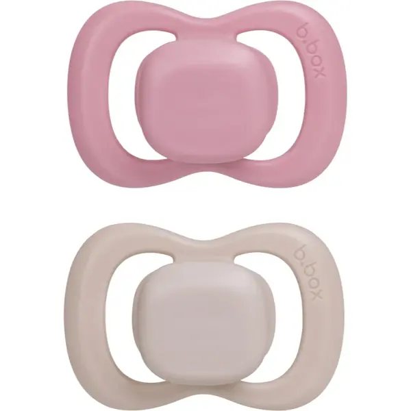 B.Box Silicone 6m+ suzetă Berry/Blush 2 buc
