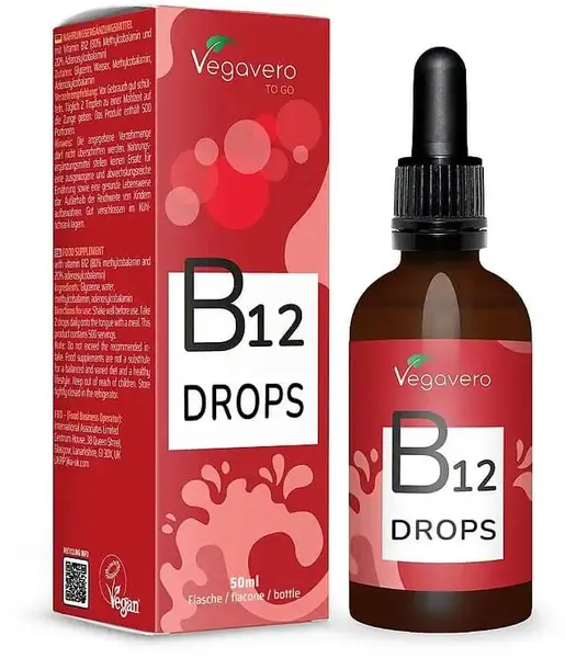 B12 Drops, 60 ml, Vegavero