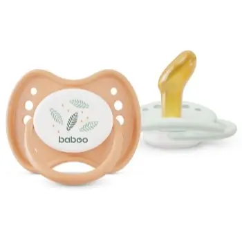 Baboo Soothers Orthodontic Latex with Case suzetă