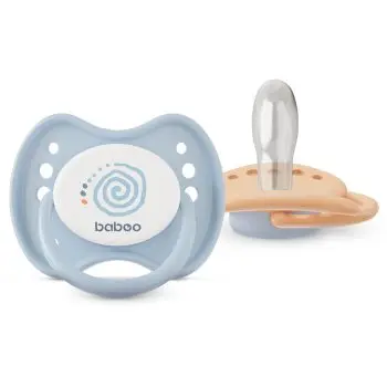 Baboo Soothers Silicone Symmetrical with Case suzetă