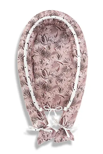 Baby nest 2 fete din bumbac Jungle Pink Sleepee