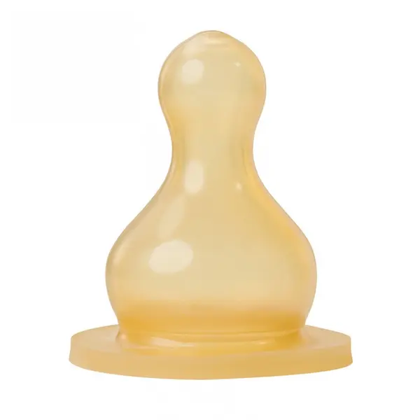 Baby Nova 14301 Tetine rotunde latex pentru ceai talie uni 0-24 luni 2 bucati