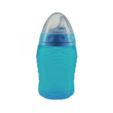 Baby Nova cană de antrenament cu supapă de oprire - 300 ml, albastru deschis