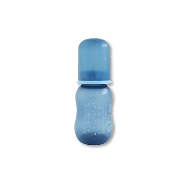 Baby Nova Sticlă de plastic 130 ml. Albastru
