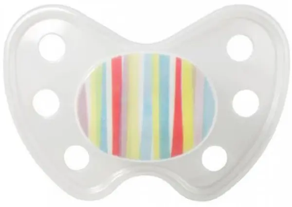 Baby Nova Suzeta Dentistar din silicon, marimea 3, in dungi