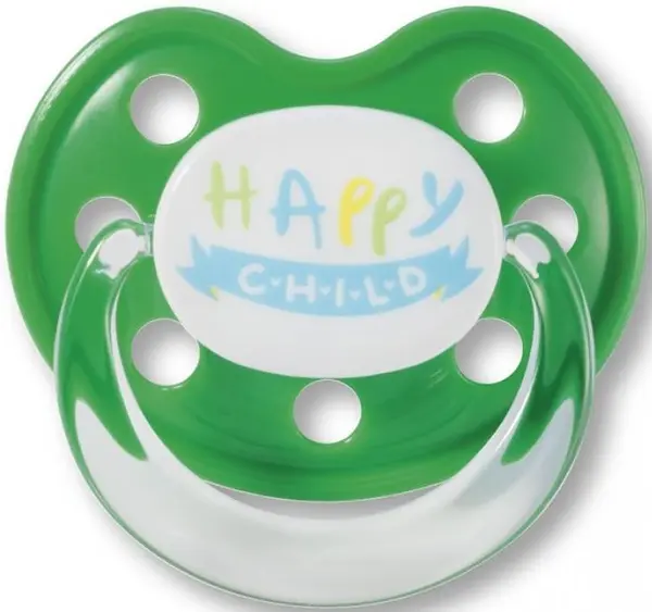 Baby Nova Suzetă din silicon pentru bebeluși, verde