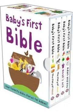 Baby's First Bible Boxed Set: The Story of Moses, the Story of Jesus, Noah's Ark, and Adam and Eve - Roger Priddy