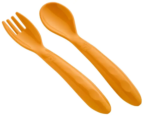 BabyJem set furculiță și lingură - Galben