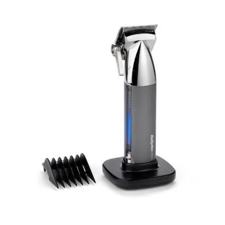 Babyliss Aparat de tuns si aranjat barba BaByliss E996E, Super-X Metal, 12 accesorii, 3 ore, 1,5-25mm, Otel japonez, Argintiu