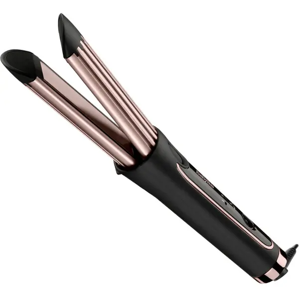 Babyliss BaByliss BAC112E Curl Styler Placa de indreptat si ondulat de lux, Negru roz