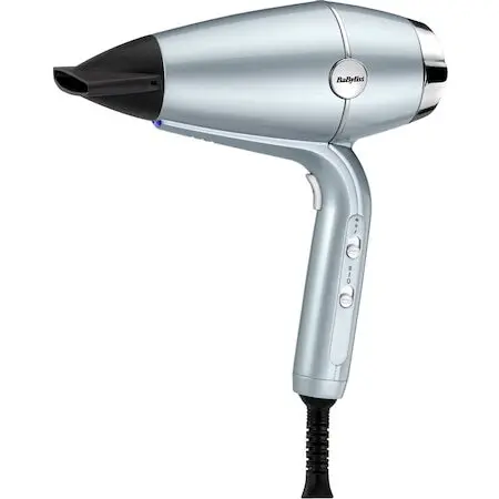 Babyliss Uscator de par BaByliss Hydro Fusion D773DE , 2100W, 2 viteze, 3 trepte de temperatura, cool shot, difuzor, Tehnologie Ionica cu Plasma, Bleu