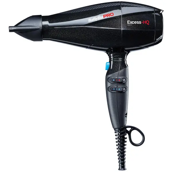 Babyliss Uscator de par profesional Babyliss Pro Excess HQ Ionic BAB6990IE, 2600 W, Negru