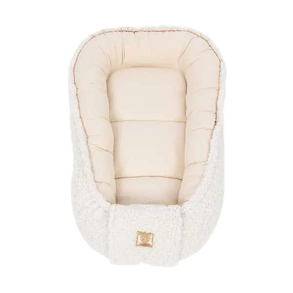 Babynest pentru bebelusi MeowBaby bearly cream