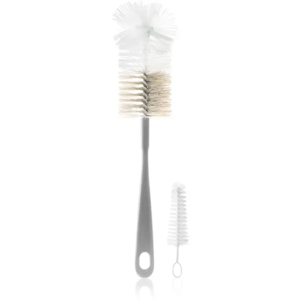 BabyOno Bottle Brush Bottle Brush perie pentru curățarea biberoanelor și a suzetelor Grey 2 buc