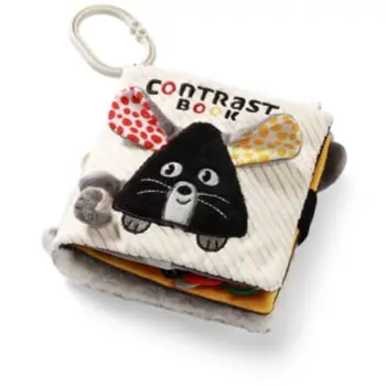 BabyOno Mouse carte educativă contrastantă