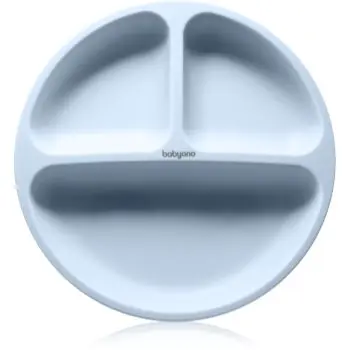 BabyOno Siilicone Plate 6m+ farfurie compartimentată cu ventuză