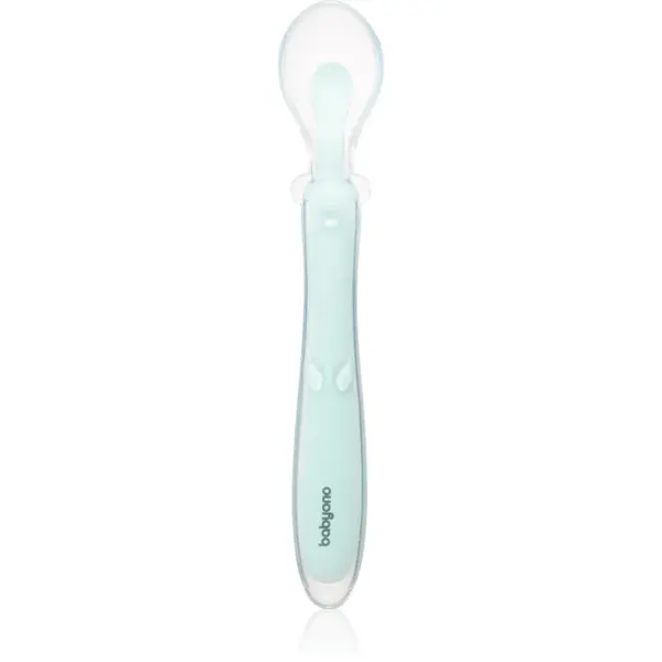 BabyOno Silicone Spoon 6m+ linguriță pentru copii Mint 1 buc